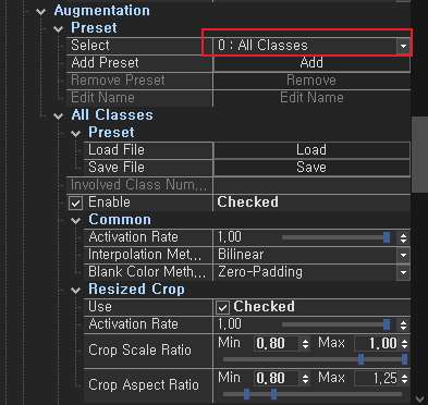 Augmentation Preview Button